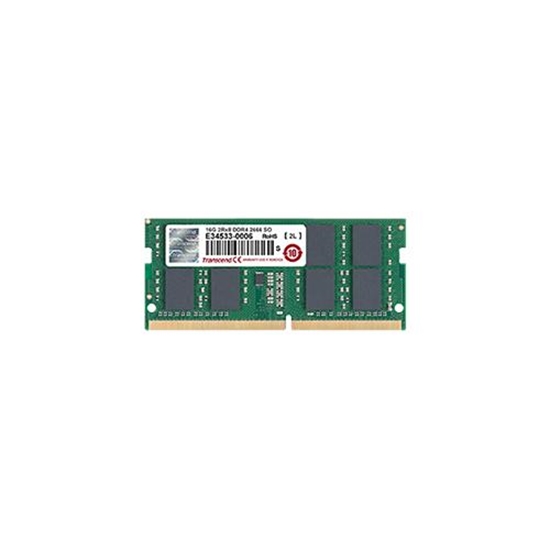 Изображение Pamięć do laptopa Transcend SODIMM, DDR4, 16 GB, 2666 MHz, CL19 (TS2GSH64V6B)