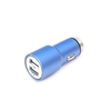 Picture of Omega car charger 2xUSB 2100mA Metal, blue (43343)