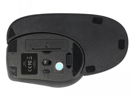 Изображение Delock Ergonomic optical 5-button mouse 2.4 GHz wireless with Wrist Rest - left handers