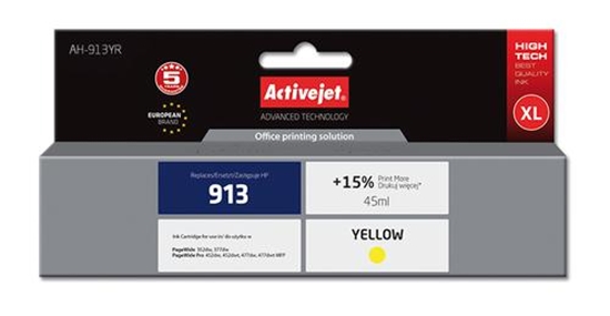 Изображение Tusz Activejet Tusz AH-913YR / HP 913 F6T79AE (Yellow)