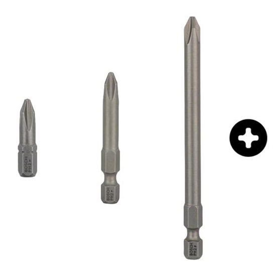 Изображение Bosch 3pcs PH Screwdriver Bit PH2 XH 25mm