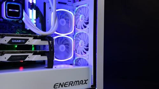 Picture of Wentylator Enermax SquA RGB Biały 3-pack (UCSQARGB12P-W-BP3)