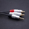 Picture of Kabel 2xRCA / Mini Jack 3.5mm | 3m | czarny 