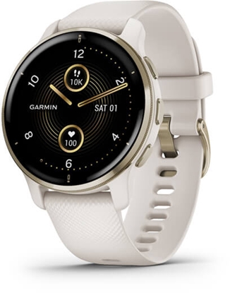 Attēls no Sportinis laikrodis GARMIN Venu 2 Plus White + Cream Gold