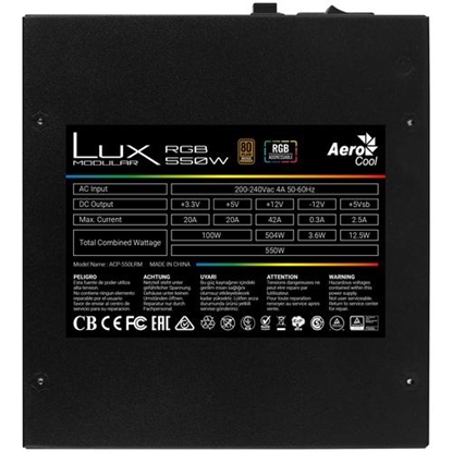 Изображение Zasilacz LUX RGB 550W 80+ Bronze