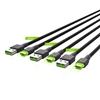 Picture of Green Cell USB Male - USB Type-C Male Set 3x with LED Diode 1.2m