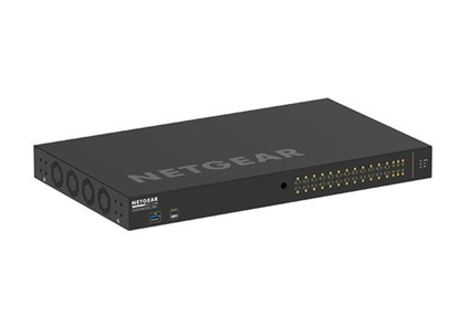 Attēls no NETGEAR GSM4230P-100EUS network switch Managed L2/L3 Gigabit Ethernet (10/100/1000) Power over Ethernet (PoE) 1U Black