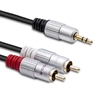 Picture of Kabel 2xRCA / Mini Jack 3.5mm | 2m | czarny 