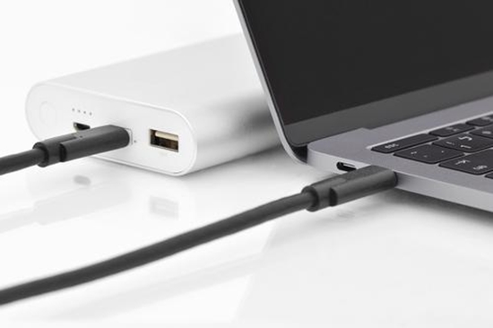 Изображение DIGITUS USB Type-C Gen2 Anschlusskabel, Type-C to C, 1m, sw