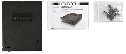 Изображение Kieszeń Icy Dock MB992SK-B, 2 x 2,5", SAS & SATA