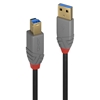 Picture of Lindy 0.5m USB 3.2 Type A to B Cable, Anthra Line