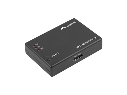 Attēls no LANBERG VIDEO SWITCH 3X HDMI + MICRO USB PORT