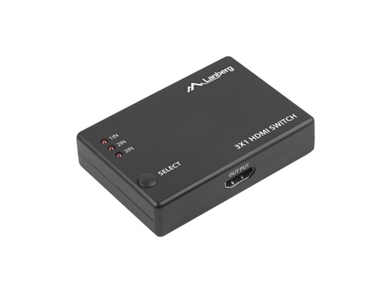 Изображение LANBERG VIDEO SWITCH 3X HDMI + MICRO USB PORT