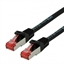 Изображение ROLINE S/FTP Patch Cord Cat.6 Component Level, LSOH, black, 0.3 m