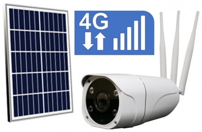 Attēls no 4G Mobilo Tīklu Novērošanas Kamera ar Saules Paneli un iebūvētiem Akumulatoriem, Sony Video Sensors