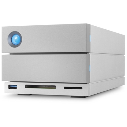 Attēls no External HDD|LACIE|36TB|USB 3.0|USB 3.1|Thunderbolt|Drives 2|Rotation speed 7200 rpm|Silver|STGB36000400