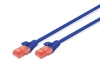 Изображение Patch cord U/UTP kat.6 PVC 5m niebieski