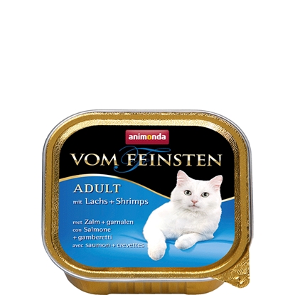 Picture of ANIMONDA Vom Feinsten Adult Salmon with shrimp - wet cat food - 100g