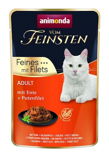 Picture of ANIMONDA vom Feinsten Duck, turkey fillet - wet cat food - 85 g