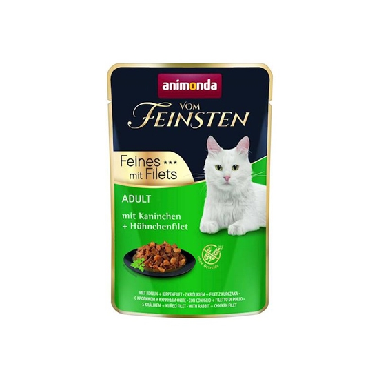 Picture of ANIMONDA Vom Feinsten Rabbit, chicken fillet - wet cat food - 85g