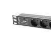 Picture of LANBERG 10" RACK POWER STRIP (1U, 16A, 3X 230V PL)