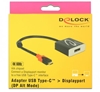 Picture of Delock Adapter USB Type-C™ male > Displayport female (DP Alt Mode) 4K 60 Hz