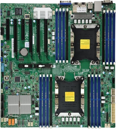 Attēls no Supermicro X11DPi-NT server/workstation motherboard Intel C622 LGA 3647 (Socket P) Extended ATX