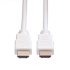 Изображение VALUE HDMI High Speed Cable + Ethernet, M/M, white, 7.5 m