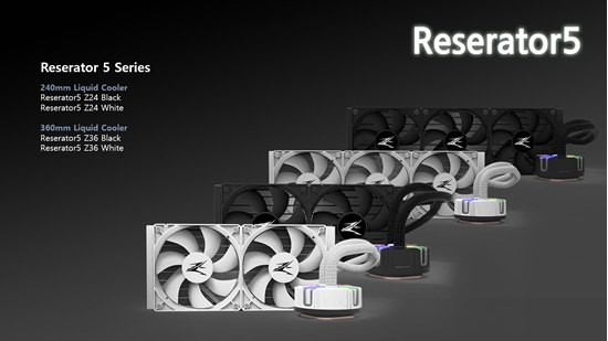 Изображение Zalman Reserator5 Z36 WHITE CPU Liquid Cooler 360mm ZE1225ASHx3 WH