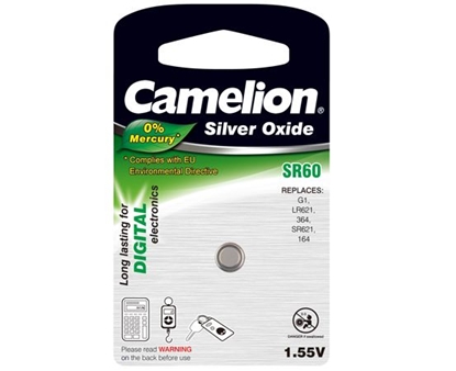 Изображение Camelion | SR60W/G1/364 | Silver Oxide Cells | 1 pc(s)