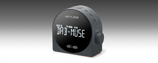 Picture of Muse M-185 CDB DAB/DAB+ DUAL Alarm Clock Radio, Portable, Black | Muse | M-185 CDB | Alarm function | Black