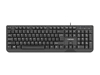 Picture of NATEC KEYBOARD TROUT SLIM USB, US LAYOUT, BLACK