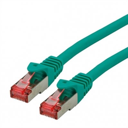 Picture of ROLINE S/FTP Patch Cord Cat.6 Component Level, LSOH, green, 3.0 m