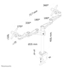 Picture of Neomounts by Newstar TIS 10"-27" 2TFT 6Gelenke  sil. Max.6KG