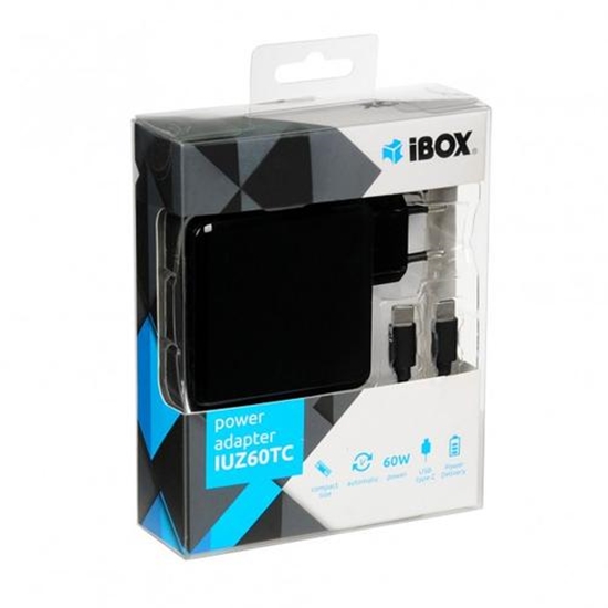 Picture of iBox IUZ60TC mobile device charger Black Indoor