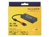 Picture of Delock USB Type-C™ Splitter (DP Alt Mode) > 1 x HDMI + 1 x VGA out