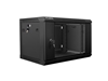 Изображение Lanberg wall mounted 19" rack cabinet 6U 600x450 black wf01-6406-10b