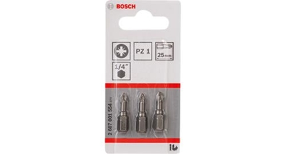 Attēls no Bosch 3pct PZ Screwdriver Bit PH2 XH 25mm