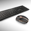 Picture of CHERRY DW 9100 SLIM keyboard Mouse included RF Wireless + Bluetooth AZERTY French Black