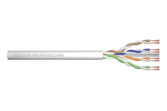 Picture of Kabel teleinformatyczny patchcordowy kat.6, U/UTP, linka, AWG 26/7, LSOH, 305m, szary, karton