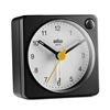 Picture of Braun BC 02 XBW quartz alarm black / white with light switch