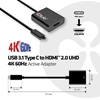 Picture of CLUB3D USB 3.1 Type C to HDMI 2.0 UHD 4K 60Hz Active Adapter