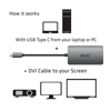 Picture of CLUB3D USB3.2 Gen1 Type-C to Dual Link DVI-D HDCP ON version Active Adapter M/F