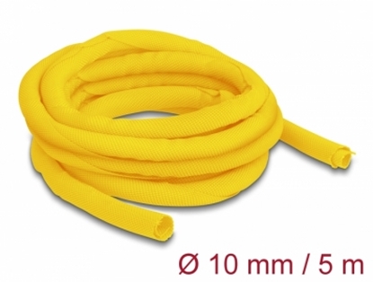 Изображение Delock Woven Sleeve self-closing heat-resistant 5 m x 10 mm yellow