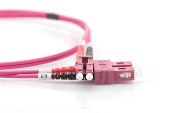 Изображение DIGITUS LWL Patchkabel LC -> SC 5.00m  Multimode Duplex OM4