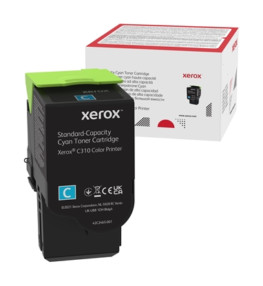 Изображение Xerox Genuine C310 / C315 Cyan Standard Capacity Toner Cartridge (2,000 pages) - 006R04357