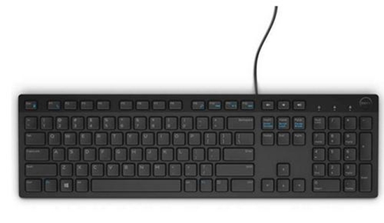 Изображение DELL KB216 keyboard QWERTY Danish Black