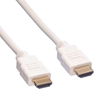 Изображение ROLINE HDMI High Speed Cable + Ethernet, M/M, white, 1.5 m