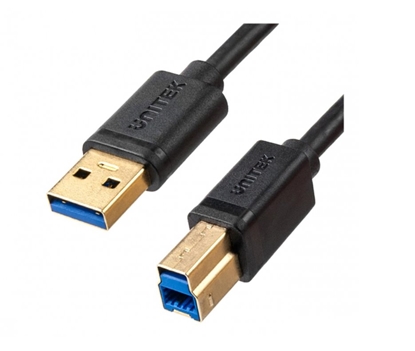 Attēls no Unitek C14095BK USB-A to USB 3.0 Printer Cable, 2m