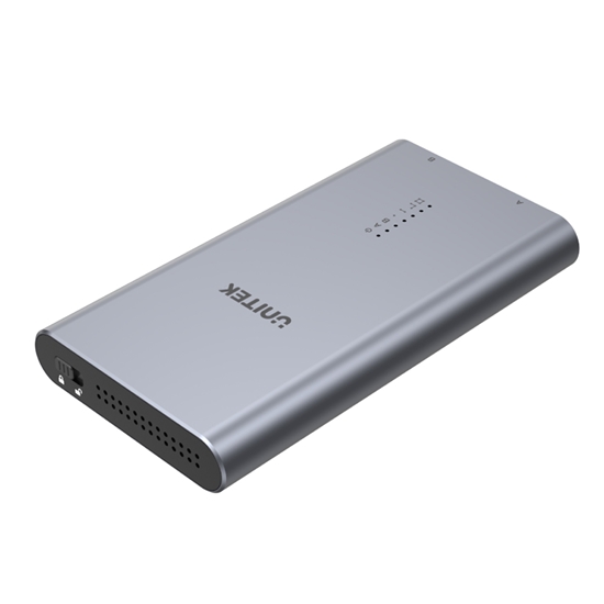 Picture of UNITEK S1206A SolidForce USB-C to PCIe/NVMe M.2 SSD 10Gbps Dual Bay Enclosure with Offline Clone